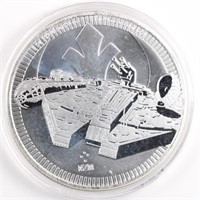 2021 Silver 1oz Millennium Falcon