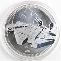 2021 Silver 1oz Millennium Falcon