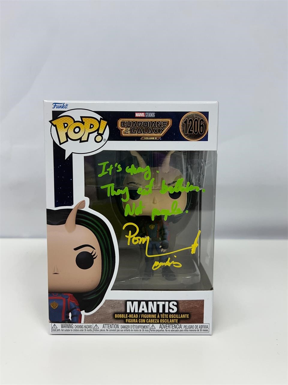 Autograph COA Funko Pop #1206