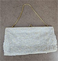 1950s Beaded Evening Clutch Handbang