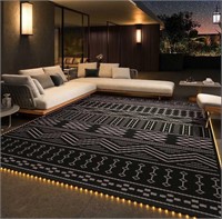 Outdoor Rug with LED 8'x10'