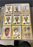 Sports cards - binder full of 1978 Topps football