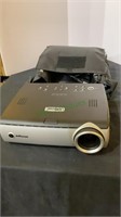 In Focus projector with accessories for