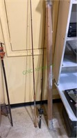 Lot of two fishing poles, one Blue Fish brand