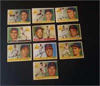 10 Different 1955 Topps St. Louis Cardinals