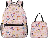 Adults Teen Cute Casual Backpack with Lunch Bag Li