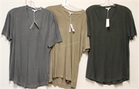 Lot of 3 Ladies James Perse Shirts Sz 3 - NWT