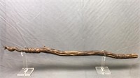 Carved Wood African Staff Walking Stick