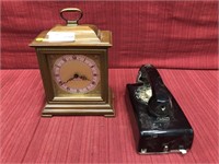 Seth Thomas mantle clock in walnut case and bell