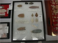 Lot of various arrowheads.