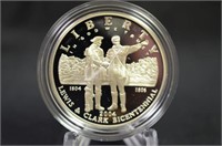 2004 LEWIS AND CLARK PROOF SILVER DOLLAR