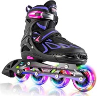 2PM SPORTS Vinal Girls Adjustable Inline Skates wi