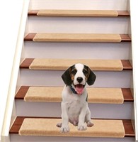 Jorviz Bullnose Carpet Stair Treads Set of 14 Soft