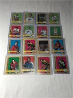 16 - 1972-73 OPC Hockey Cards With Stars
