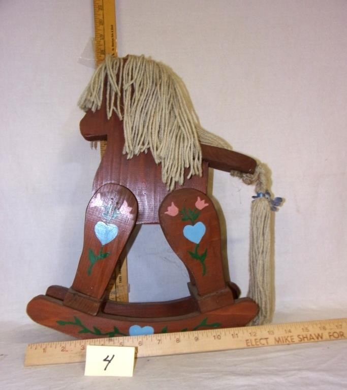 wooden horse decor