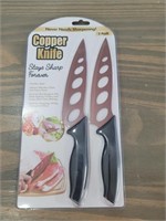 2 Pack Copper Knife Set