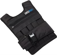 RUNmax Adjustable Weighted Vest 60LBS Black