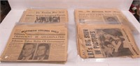 Vintage Newspapers Historical Events