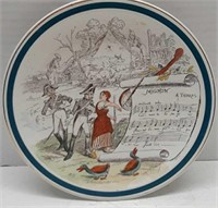 French Musical Subject Plate (Mignon)