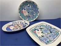 Vintage “ Diane Artware “ 3 Serving Pieces