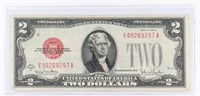1928 US $2 RED SEAL BANK NOTE