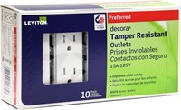 $39 10PK Tamper Resistant Outlets