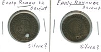 2 Coins (Early Orient or Roman) - Possibly Silver