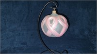 Pink Glass Globe Ornament