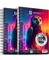Artisto 5.5X8.5” Premium Sketch Book Set, pack