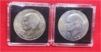 2-1972D Eisenhower Dollars