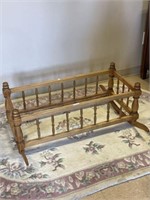 Antique Cradle w wood pegs 36"x16"x16"h