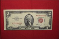 1953B $2 U.S. Note   Red Seal  Smith/Dillon