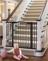 Cumbor Arched Baby/Dog Gate  No Drill  Black