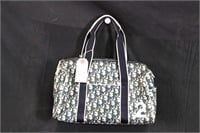 Dior Blue/White Zip Tote #2 Handbag