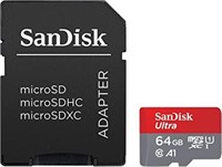Sealed SanDisk Ultra 64GB microSDXC card 2pk