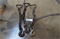 (3) Tow Hook Chains