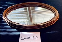 Bronze Oval Mirror Tray