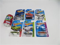 6 voitures hot wheels die cast