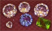6pcs Large Decorative Glass Gems