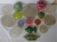 Collection of Flower Frogs - B