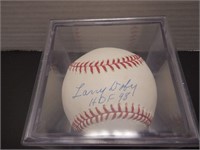 LARRY DOBY SIGNED AUTO BASEBALL