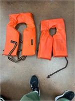 Two life jackets