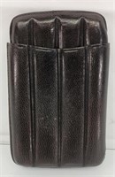 Vintage leather cigar holder made in Spain
