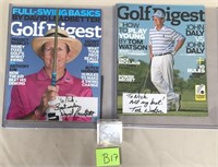 11 - LOT OF 2 SIGNED GOLF DIGEST MAGAZINES (B17)