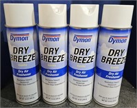 2 Lots of 2 ea Spray Cans Dymon Dry Breeze Air