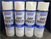 2 Lots of 2 ea Spray Cans Dymon Dry Breeze Air