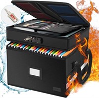 FKWin Fireproof Document Box with Lock and Key  2