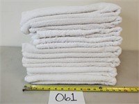 8 Various White Bath Towels