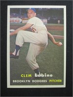 1957 TOPPS #53 CLEM LABINE BROOKLYN DODGERS