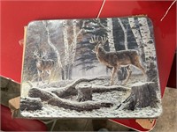 glass deer cutting board